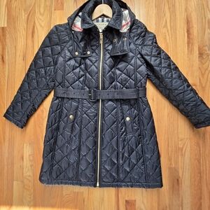Burberry Brit Finsbridge Quilted Hooded Black Jacket